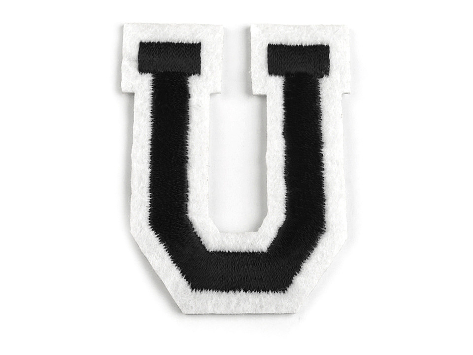 Iron on letters - Black (10 Pieces)