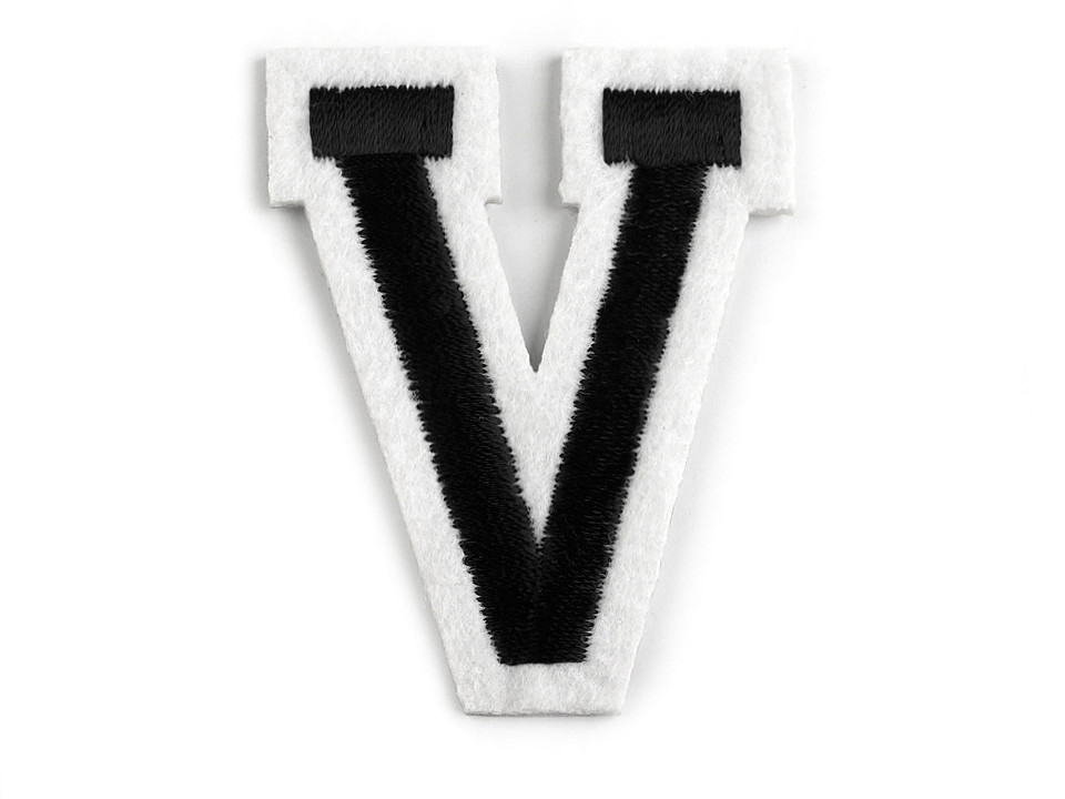 Iron on letters - Black (10 Pieces)