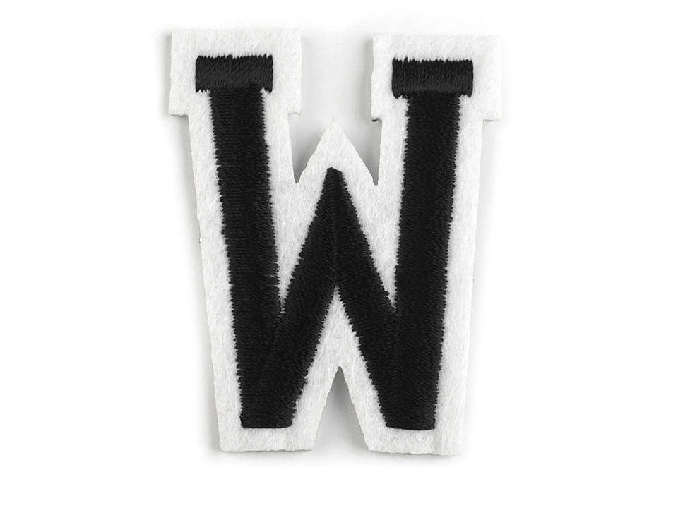 Iron on letters - Black (10 Pieces)