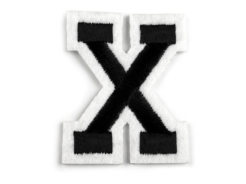 Iron on letters - Black (10 Pieces)