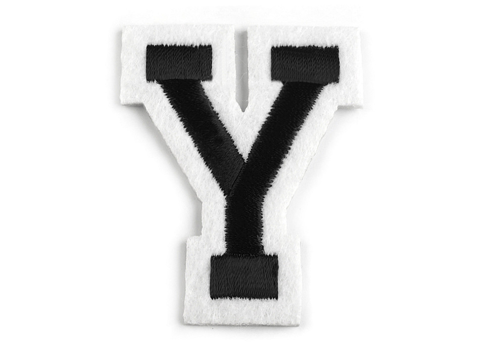 Iron on letters - Black (10 Pieces)