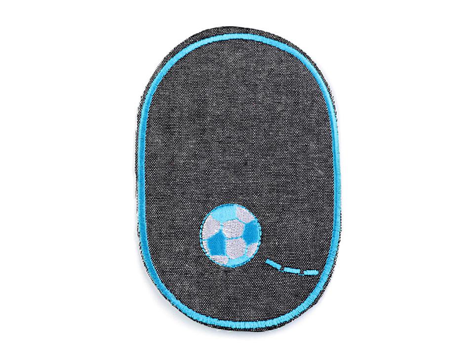 Denim iron on patch - Black (10 Pieces)