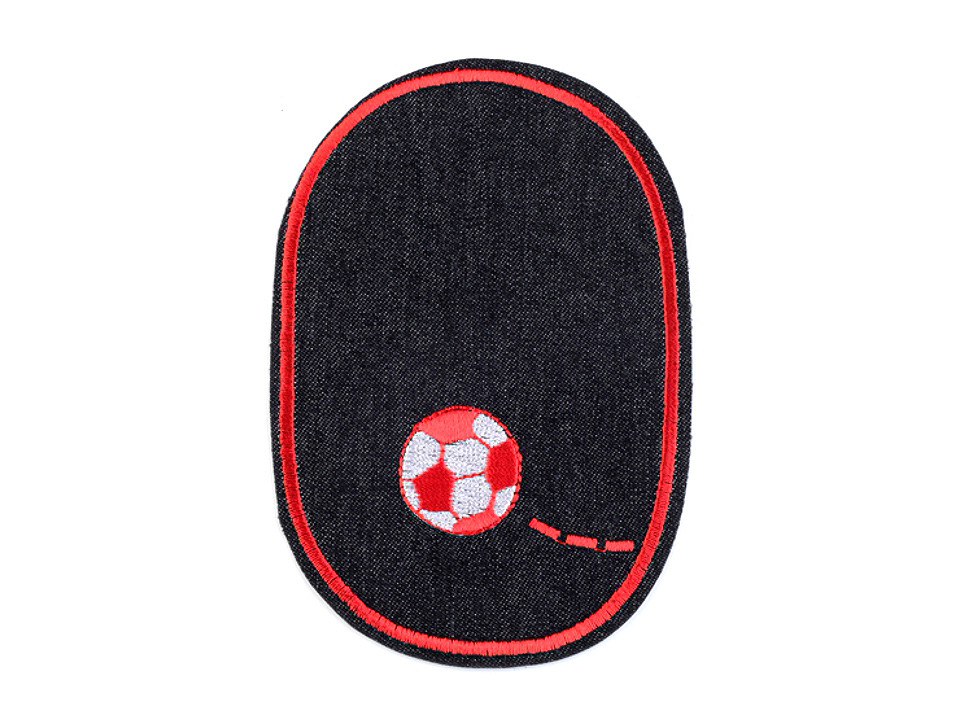 Denim iron on patch - Black (10 Pieces)