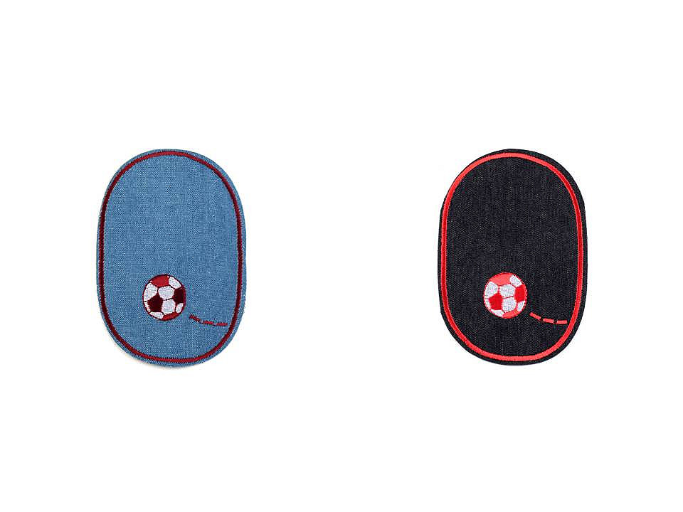 Denim iron on patch - Black (10 Pieces)