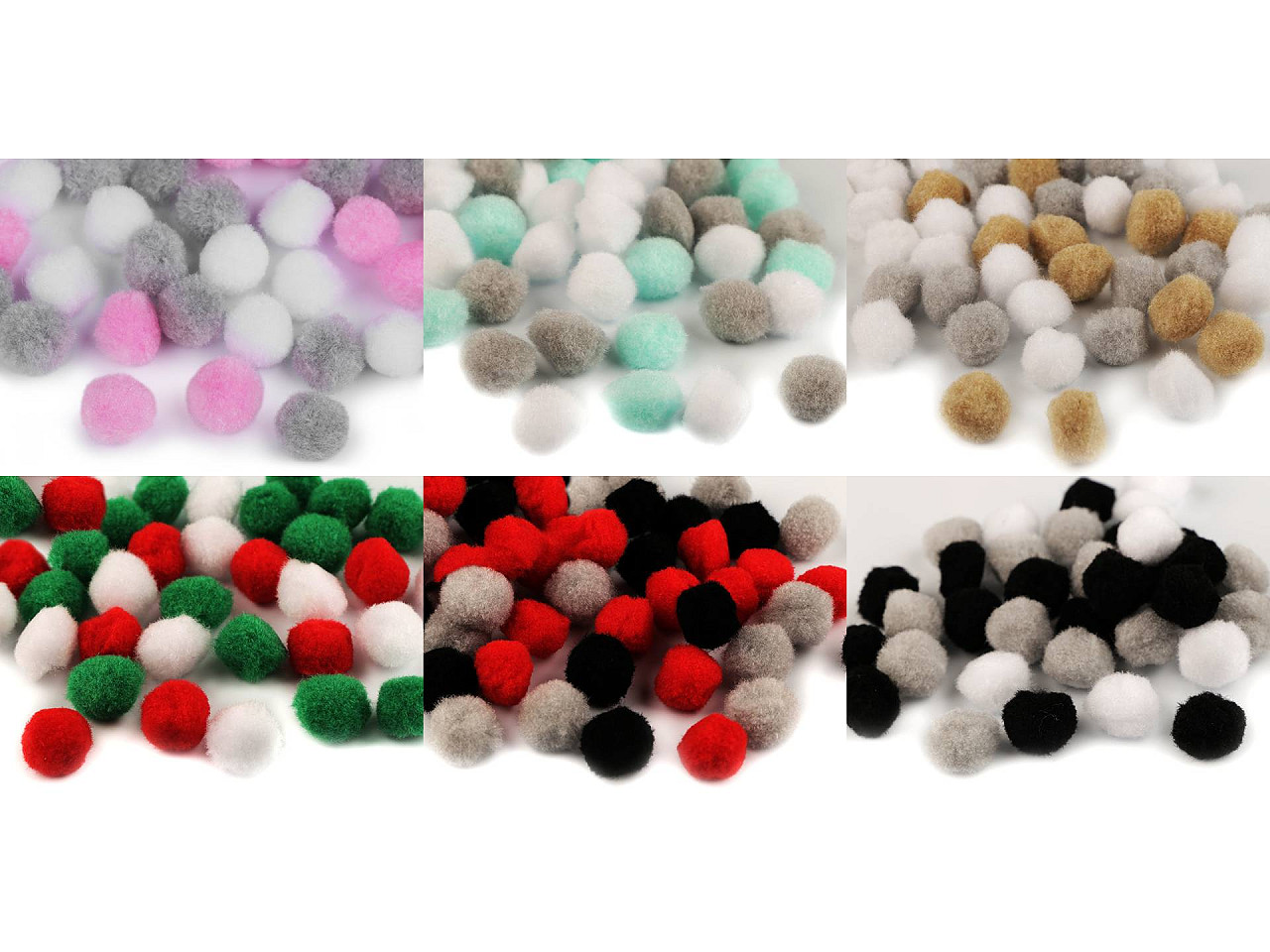 Pom pom ø20 mm - Mix christmas (1 Bag)