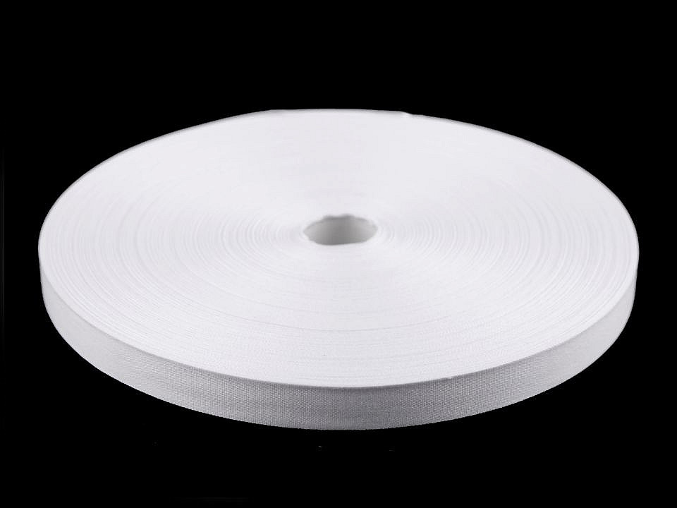 Cotton canvas ribbon width 15 mm - Ecru light (1 Meter)