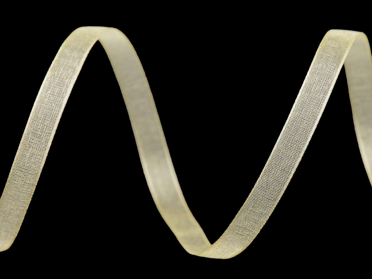 Chiffon / monofilament ribbon width 7 mm - Red (200 Meters)