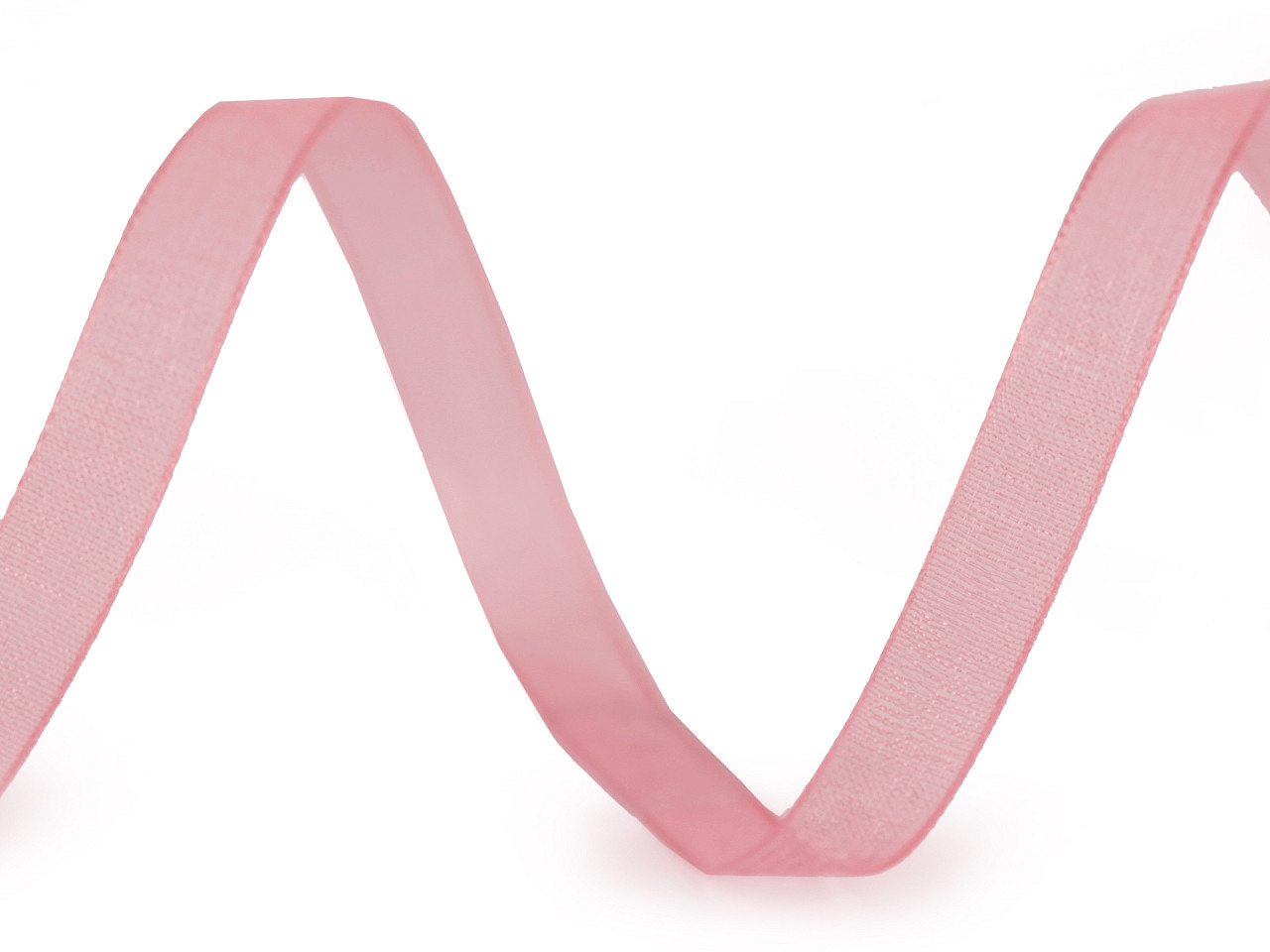 Chiffon / monofilament ribbon width 7 mm - Red (200 Meters)