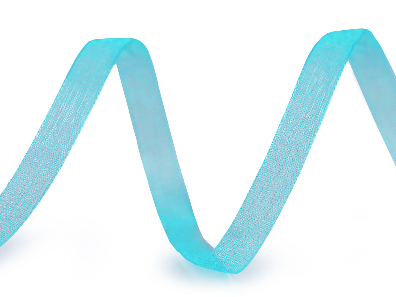 Chiffon / monofilament ribbon width 7 mm - Red (200 Meters)