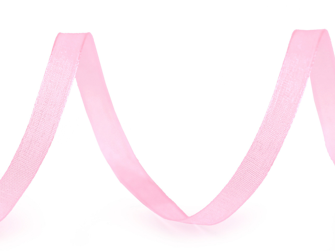 Chiffon / monofilament ribbon width 7 mm - Red (200 Meters)