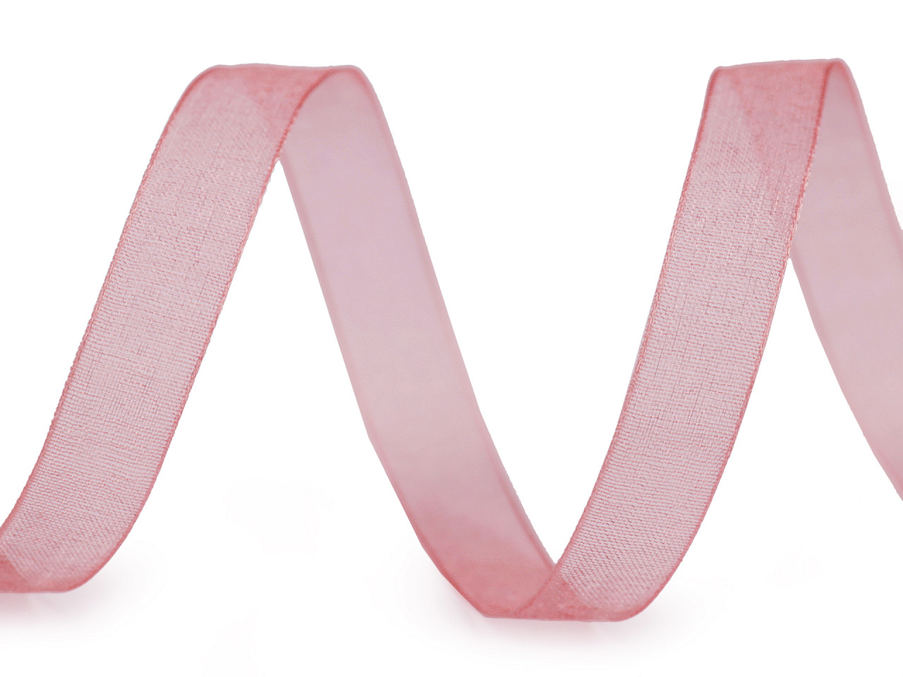 Chiffon / monofilament ribbon width 10 mm - Vanilla (100 Meters)