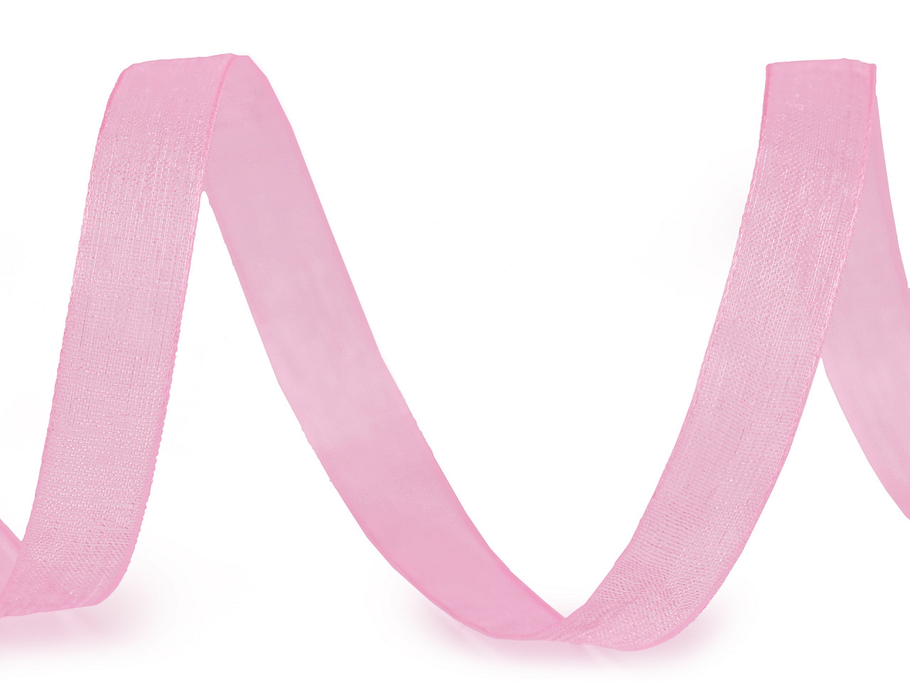 Chiffon / monofilament ribbon width 10 mm - Vanilla (100 Meters)