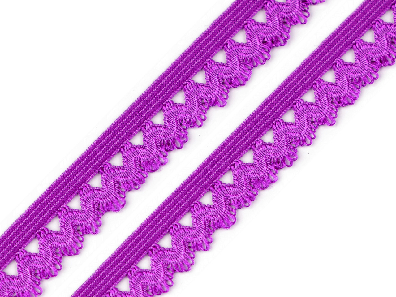 Decorative elastic width 15 mm - Pink (25 Meters)