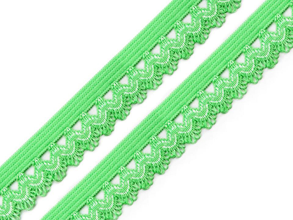 Decorative elastic width 15 mm - Pink (25 Meters)