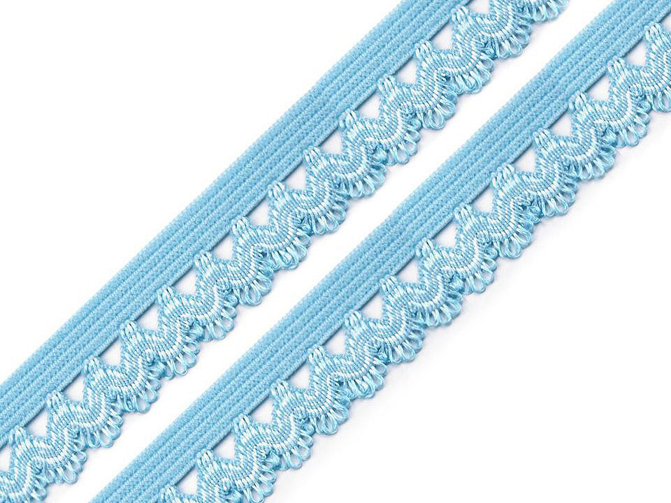 Decorative elastic width 15 mm - Pink (25 Meters)