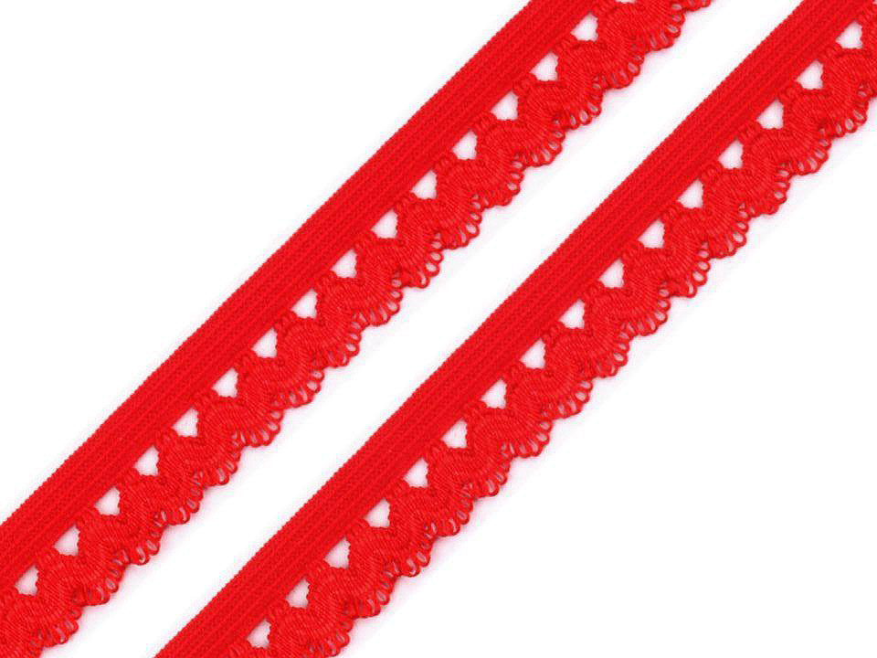 Decorative elastic width 15 mm - Pink (25 Meters)