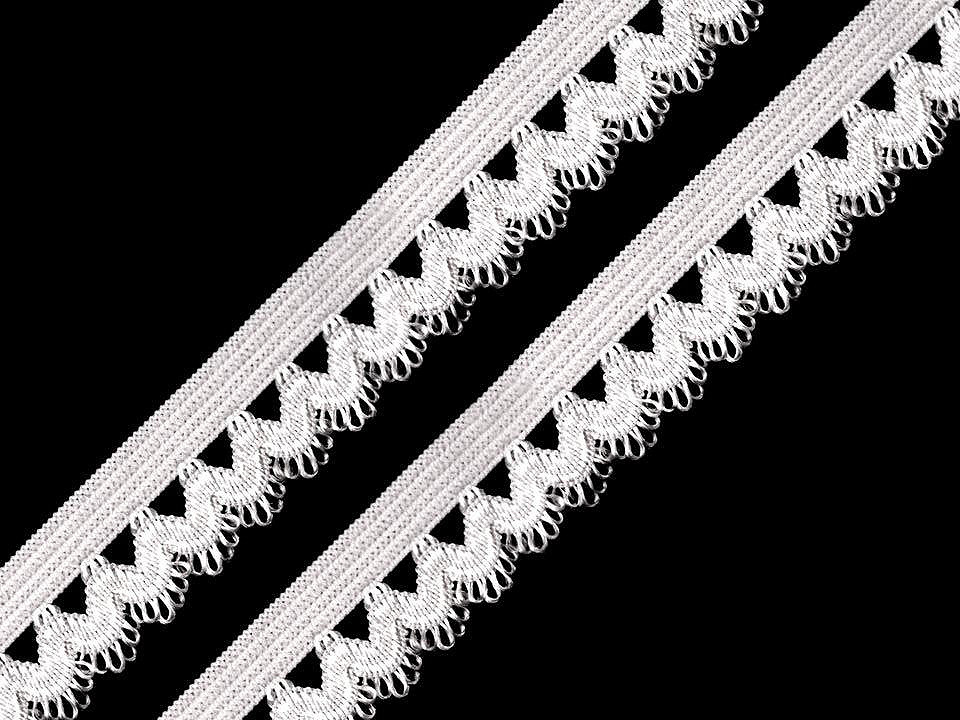 Decorative elastic width 15 mm - Pink (25 Meters)