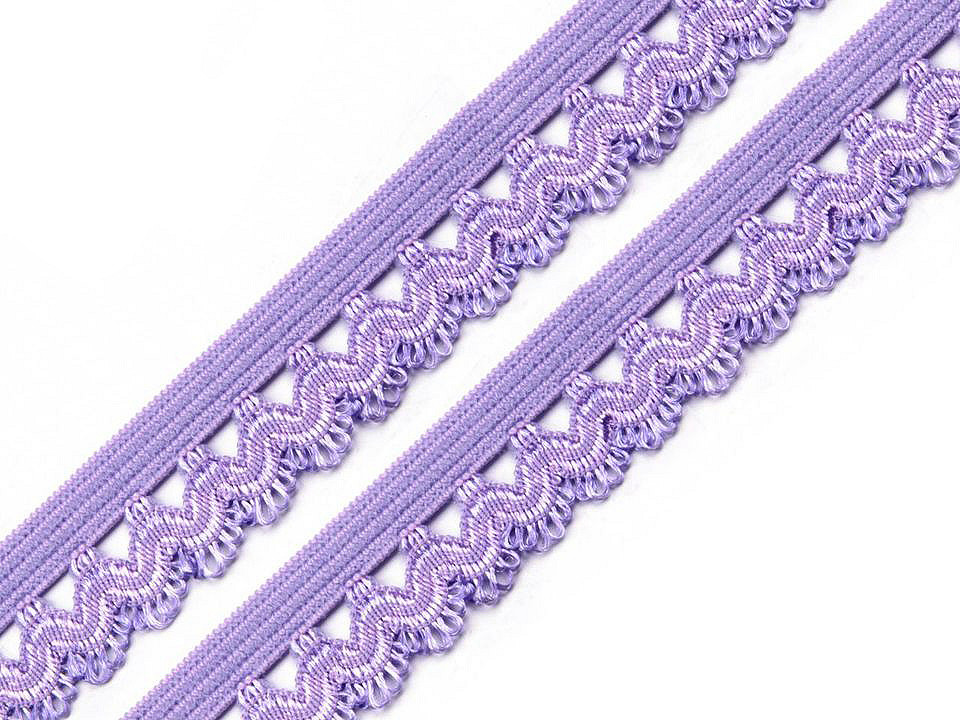 Decorative elastic width 15 mm - Pink (25 Meters)
