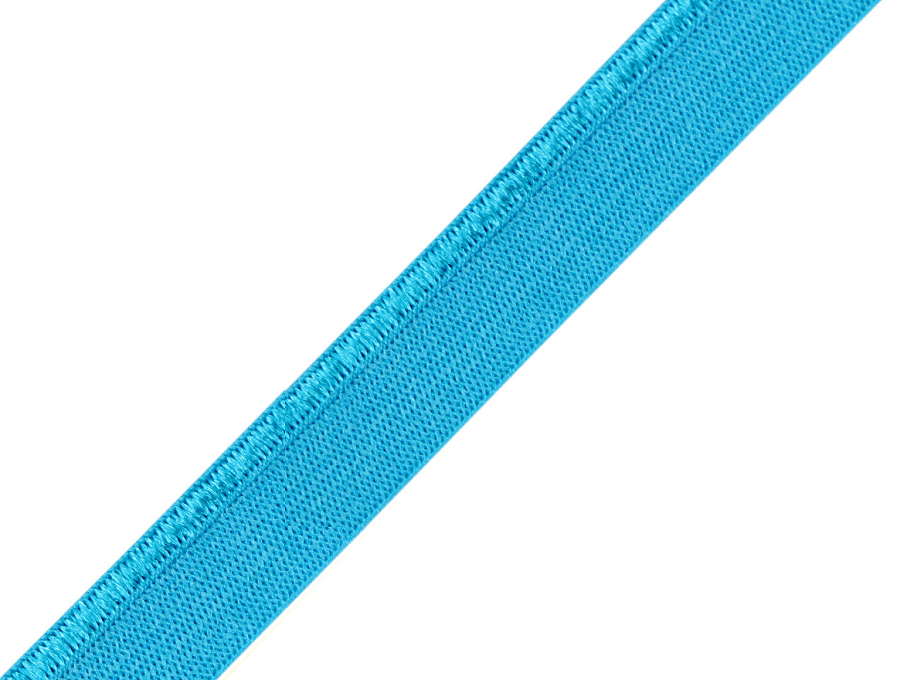 Elastic stretch piping width 11 mm - Azure blue (25 Meters)