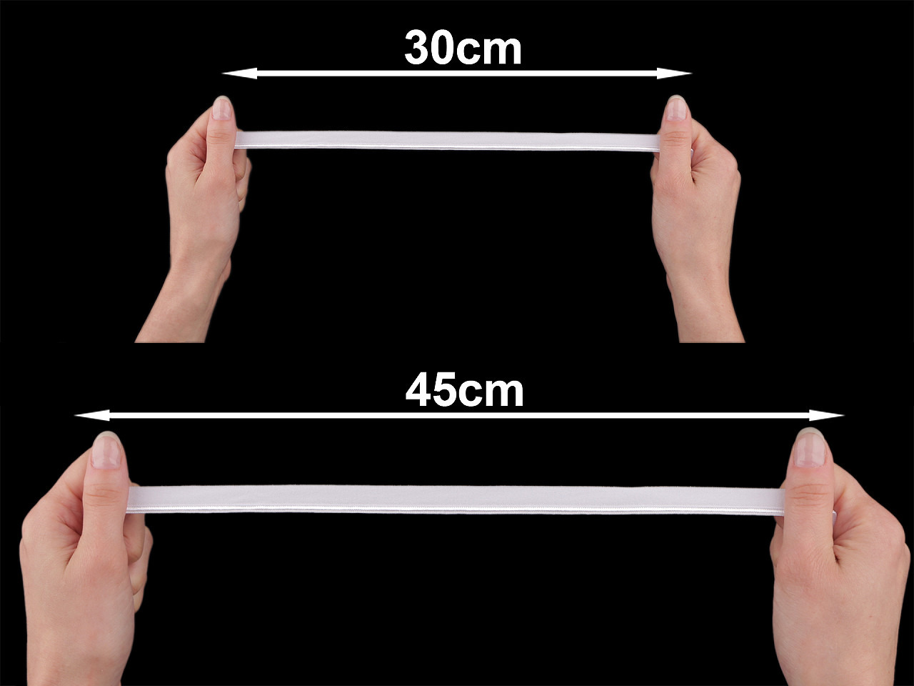 Elastic stretch piping width 11 mm - Azure blue (25 Meters)