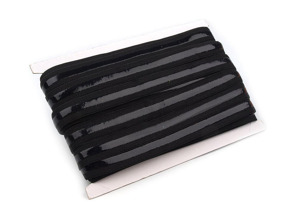 Elastic non-slip band / silicone backed gripper width 20 mm - Black (5 Meters)