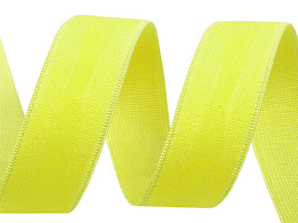 Elastic non-slip band / silicone backed gripper width 20 mm - Black (5 Meters)