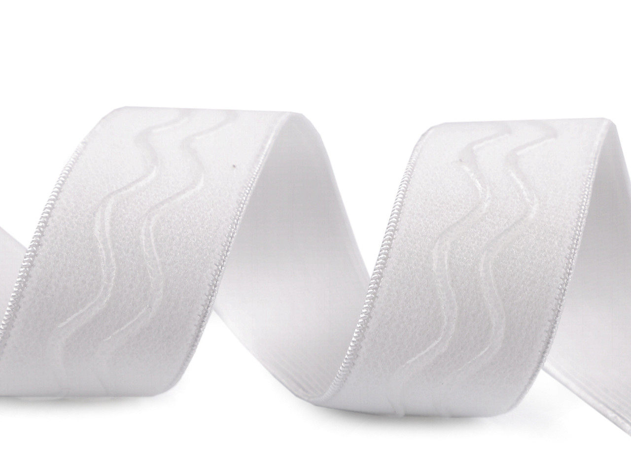 Elastic non-slip band / silicone backed gripper width 30 mm - Yellow reflective (1 Meter)