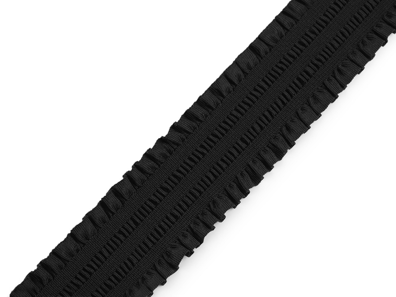 Decorative elastic width 48 mm - Black (1 Meter)