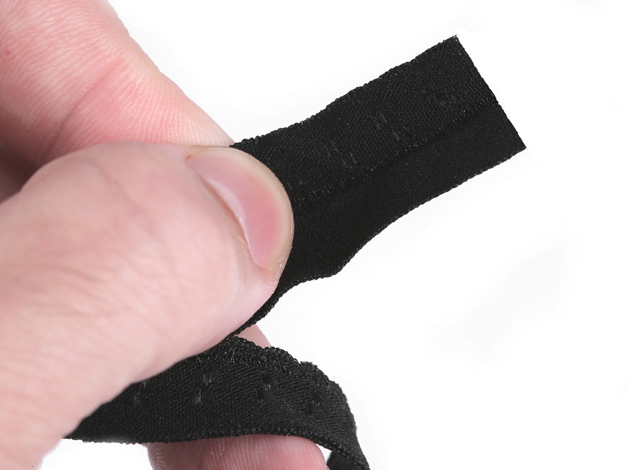 Decorative elastic width 10 mm - Sage green, light (18 Meters)