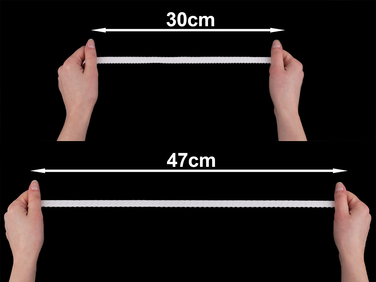 Decorative elastic width 10 mm - Sage green, light (18 Meters)