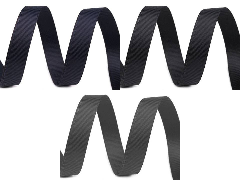 Trouser tape width 14 mm - Black (25 Meters)