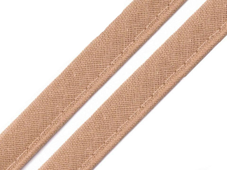 Cotton insertion piping width 12 mm - Darkbeige (50 Meters)