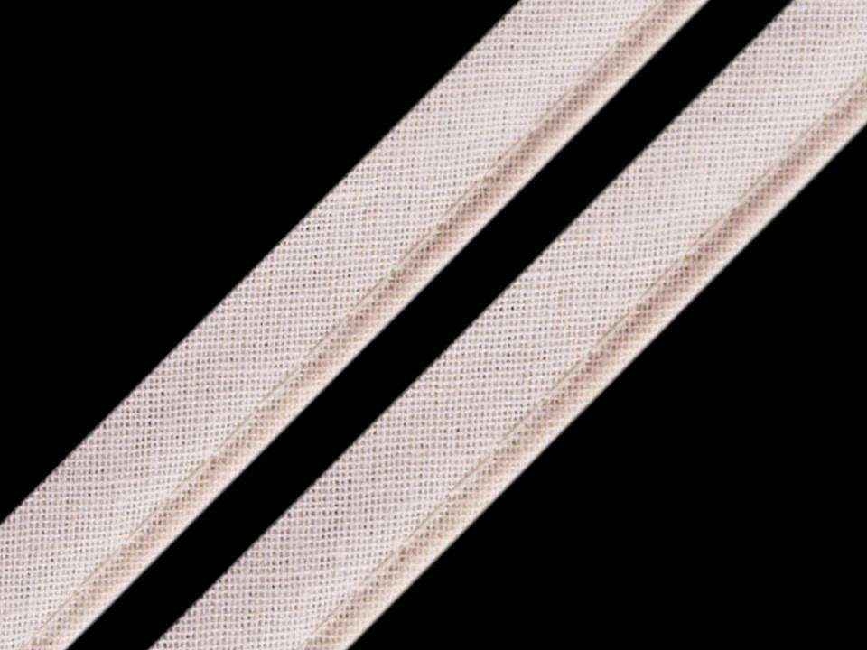 Cotton insertion piping width 12 mm - Darkbeige (50 Meters)