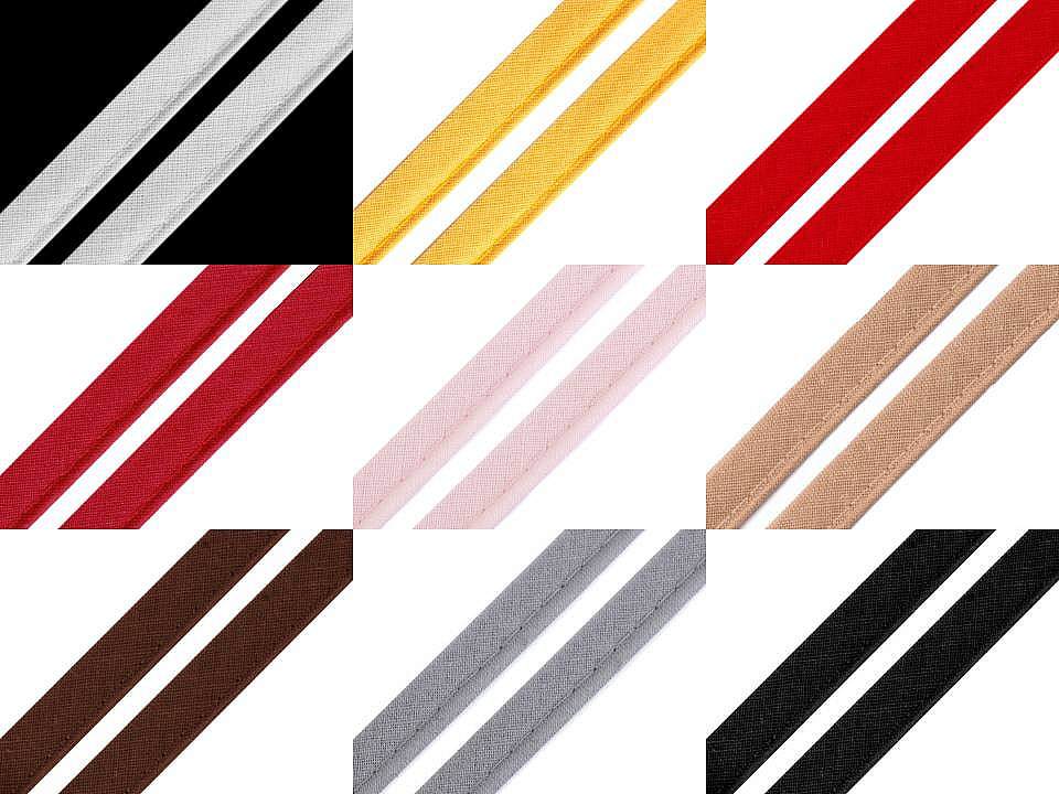 Cotton insertion piping width 12 mm - Darkbeige (50 Meters)