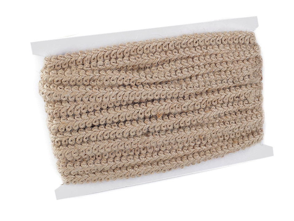Jute braid trimming width 11 mm - Natural burlap (1 Meter)