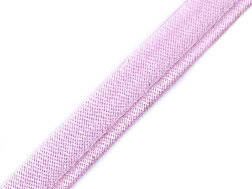 Satin bias insertion piping width 10 mm - White (20 Meters)