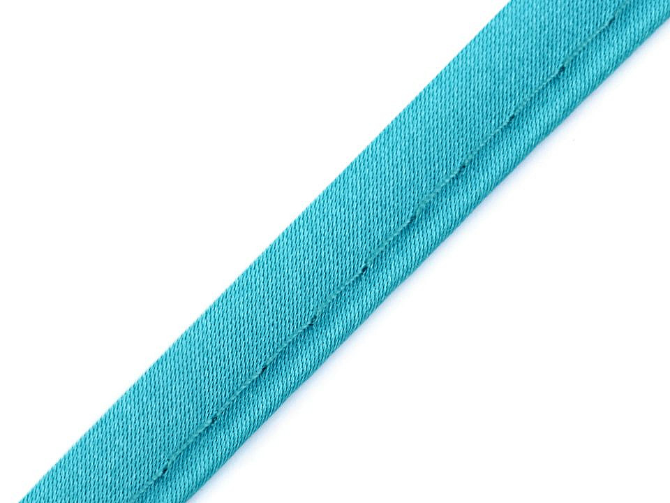 Satin bias insertion piping width 10 mm - White (20 Meters)