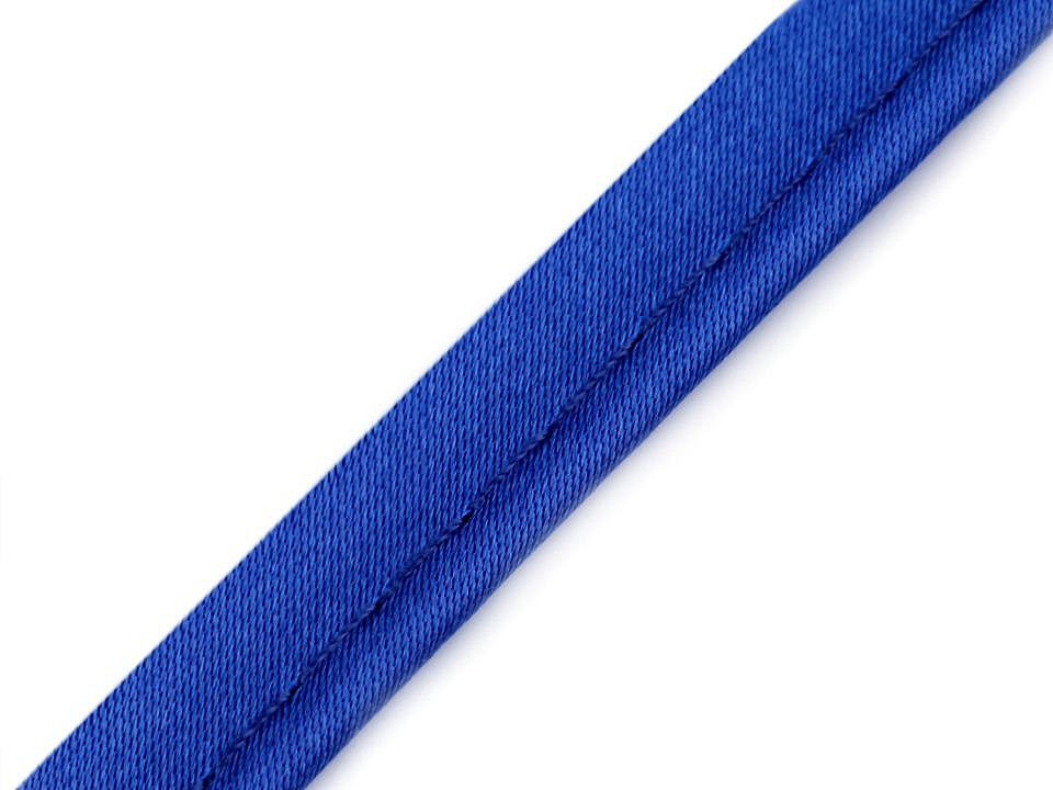 Satin bias insertion piping width 10 mm - White (20 Meters)