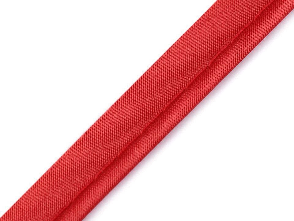 Satin bias insertion piping width 10 mm - White (20 Meters)