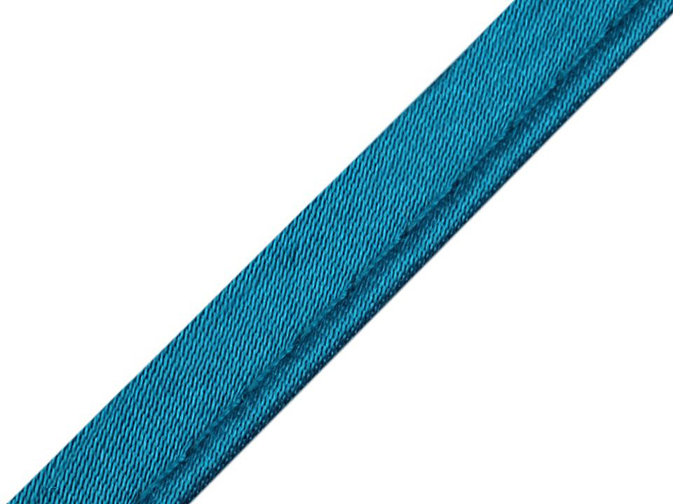 Satin bias insertion piping width 10 mm - White (20 Meters)