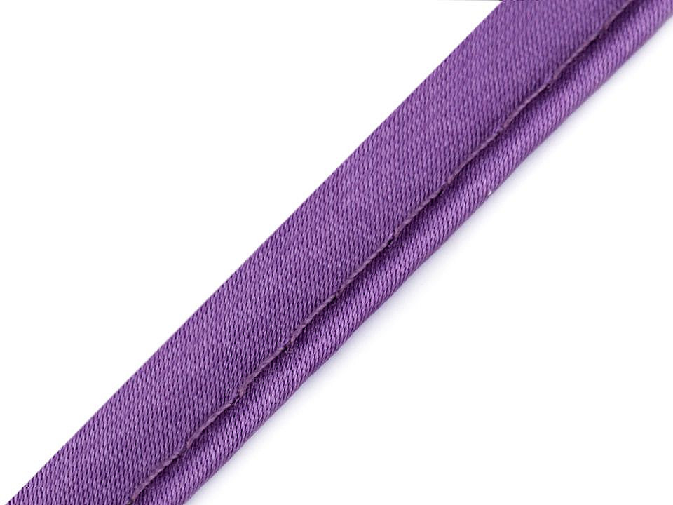 Satin bias insertion piping width 10 mm - White (20 Meters)