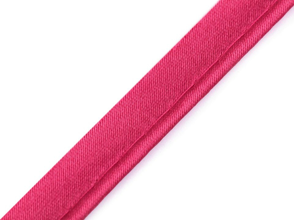 Satin bias insertion piping width 10 mm - White (20 Meters)