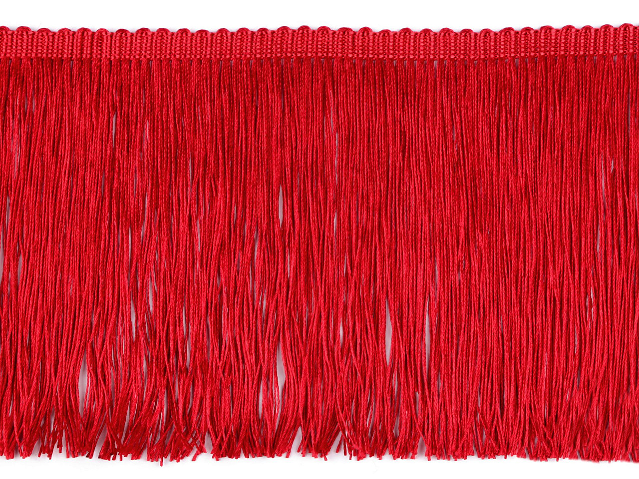 Fringe - shiny, dense, width 15.5 cm - Blue dark (1 Meter)