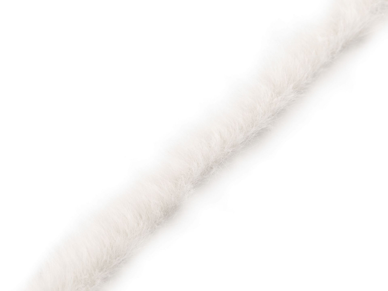 Artifical fur trimming to sew-on, flat, width 1.5 cm - Pink (1 Meter)