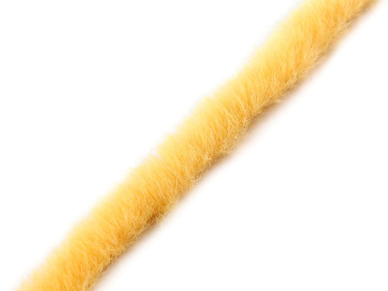 Artifical fur trimming to sew-on, flat, width 1.5 cm - Pink (1 Meter)
