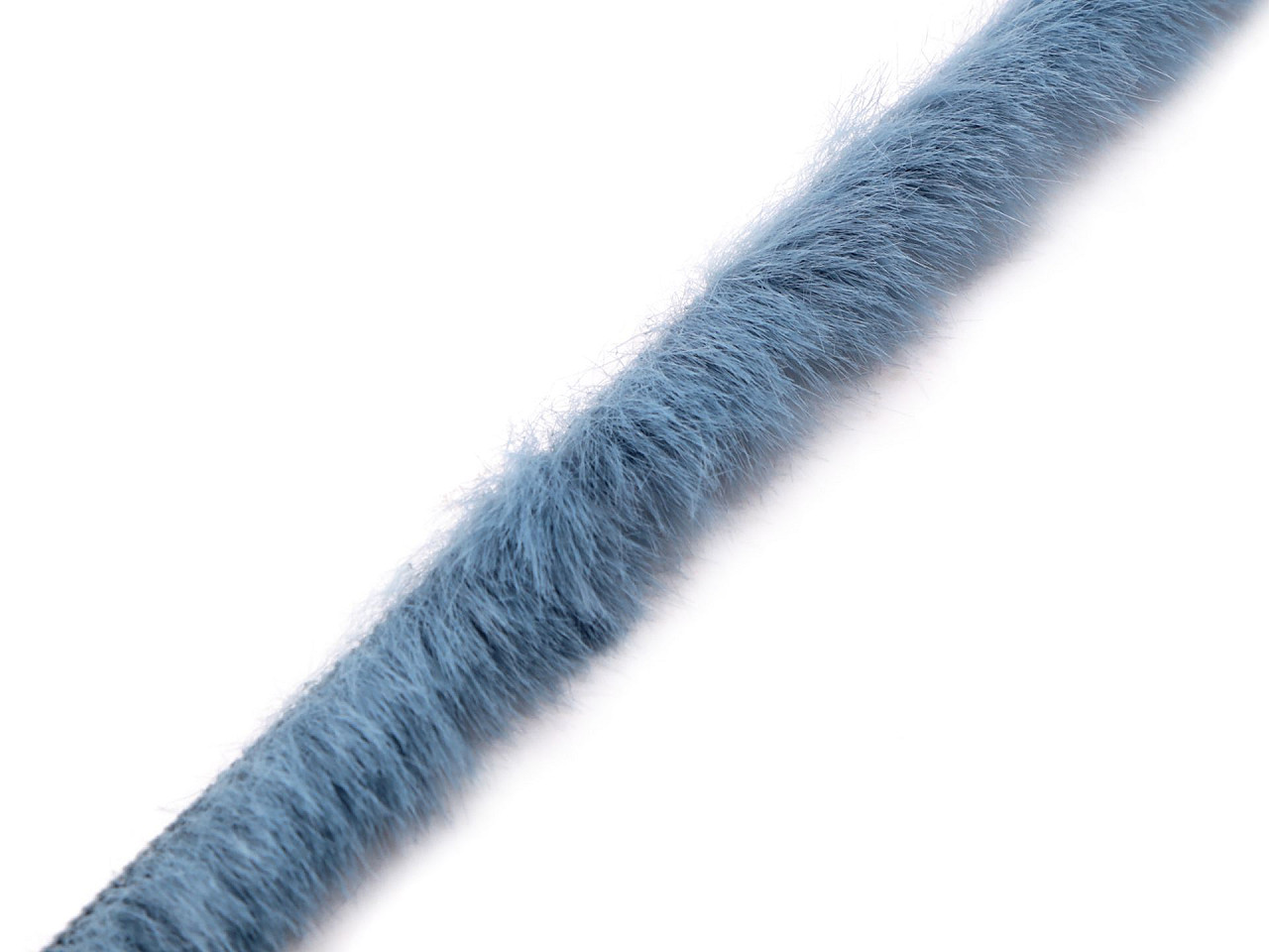Artifical fur trimming to sew-on, flat, width 1.5 cm - Pink (1 Meter)
