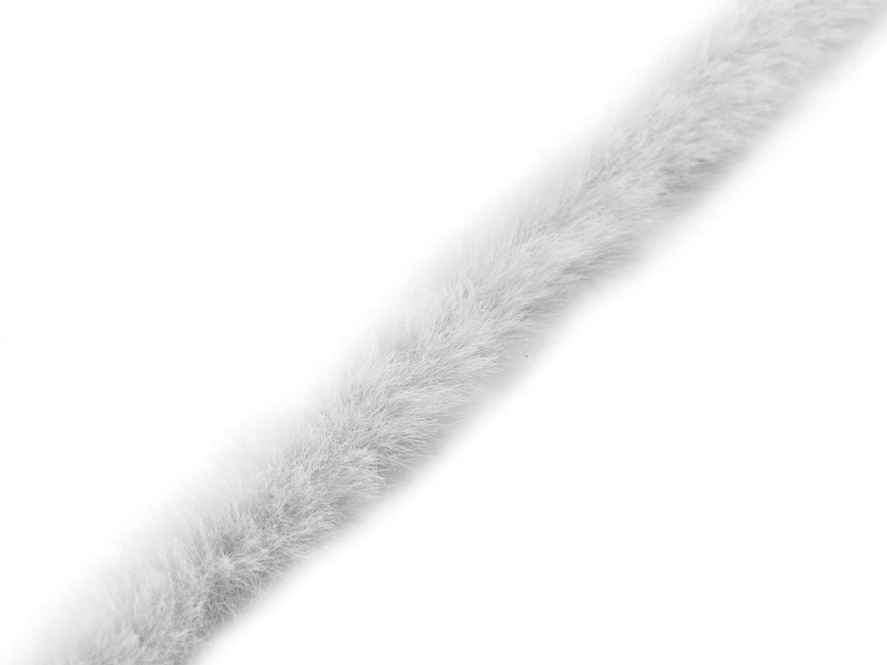 Artifical fur trimming to sew-on, flat, width 1.5 cm - Pink (1 Meter)