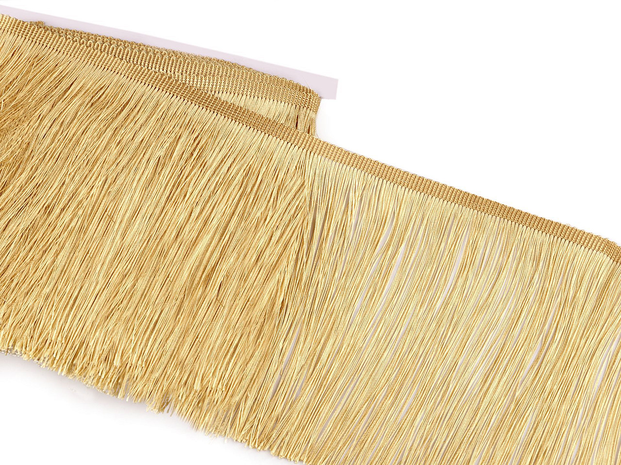 Fringe, shiny, width 18 cm - Dark green (9 Meters)