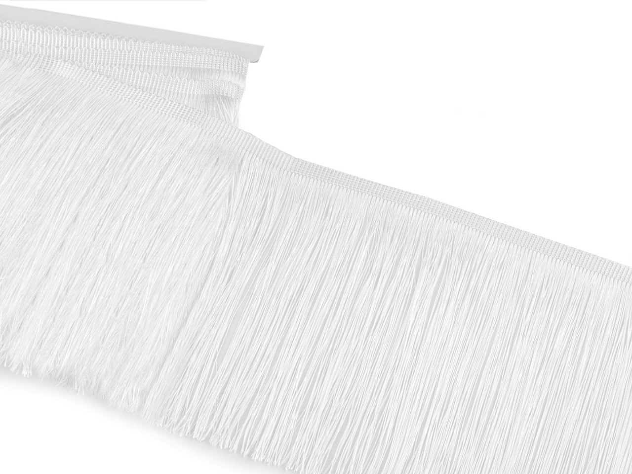 Fringe, shiny, width 18 cm - Dark green (9 Meters)