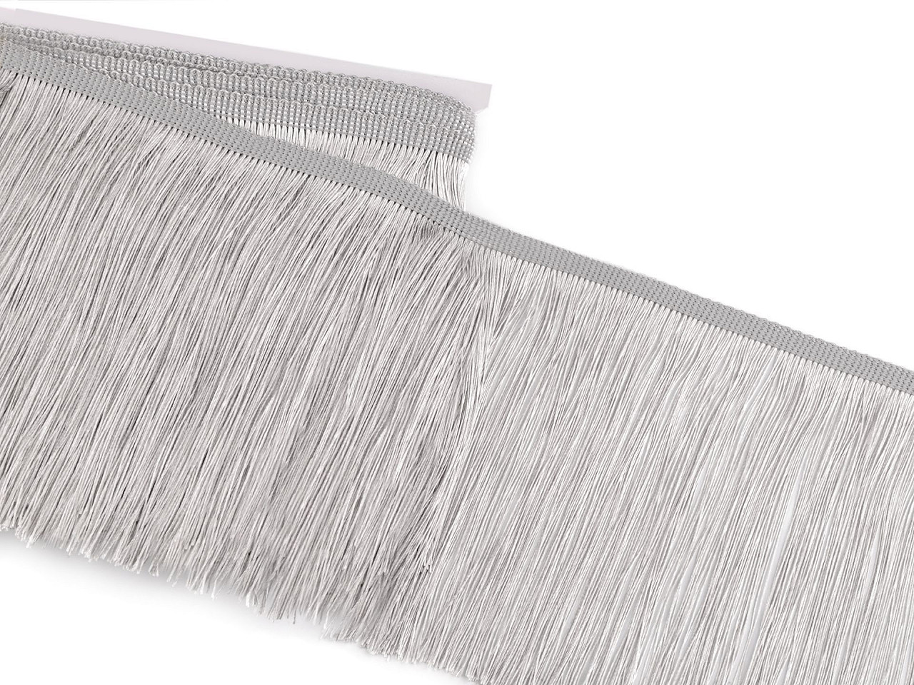 Fringe, shiny, width 18 cm - Dark green (9 Meters)